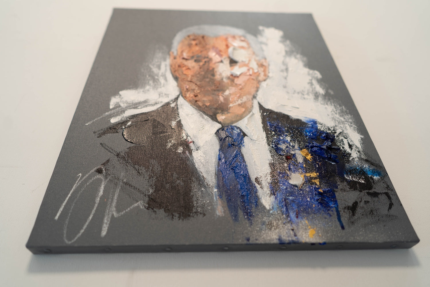 UNTITLED Portrait work (Joe Biden) contemporary painting