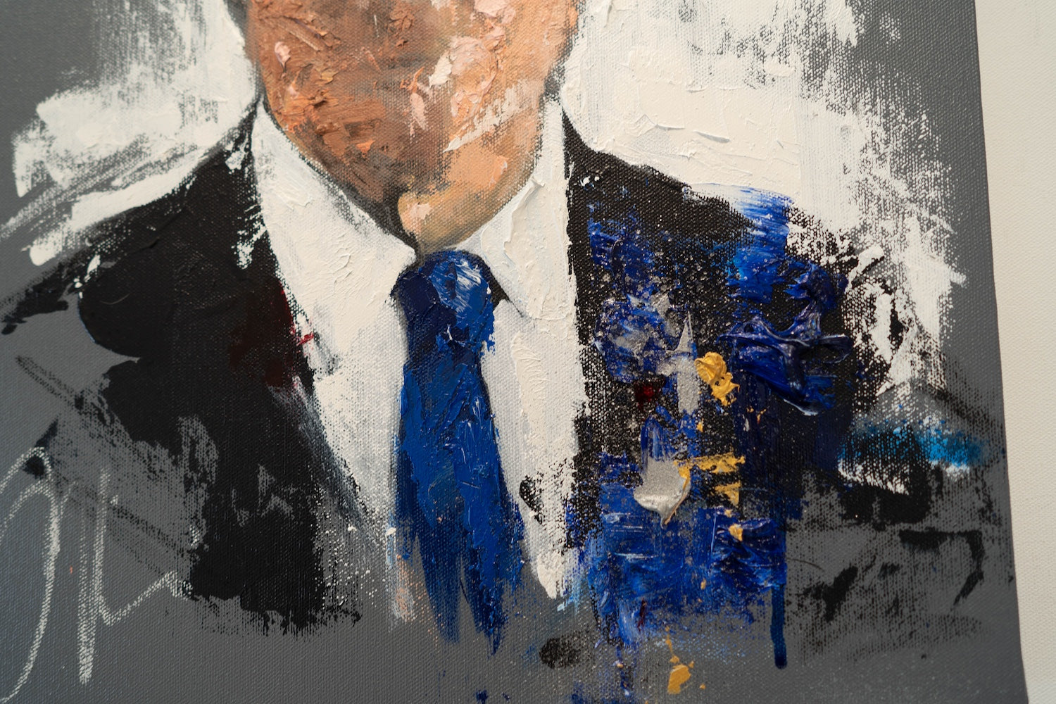 UNTITLED Portrait work (Joe Biden) contemporary painting