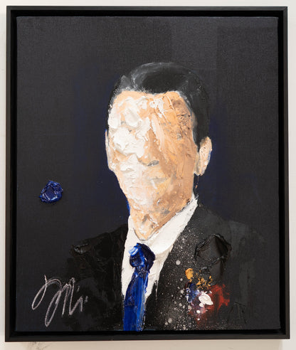 Portrait work UNTITLED (Ronald Wilson Reagan) contemporary painting