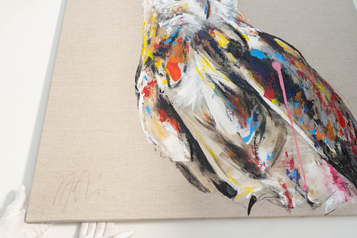 owl contemporary painting