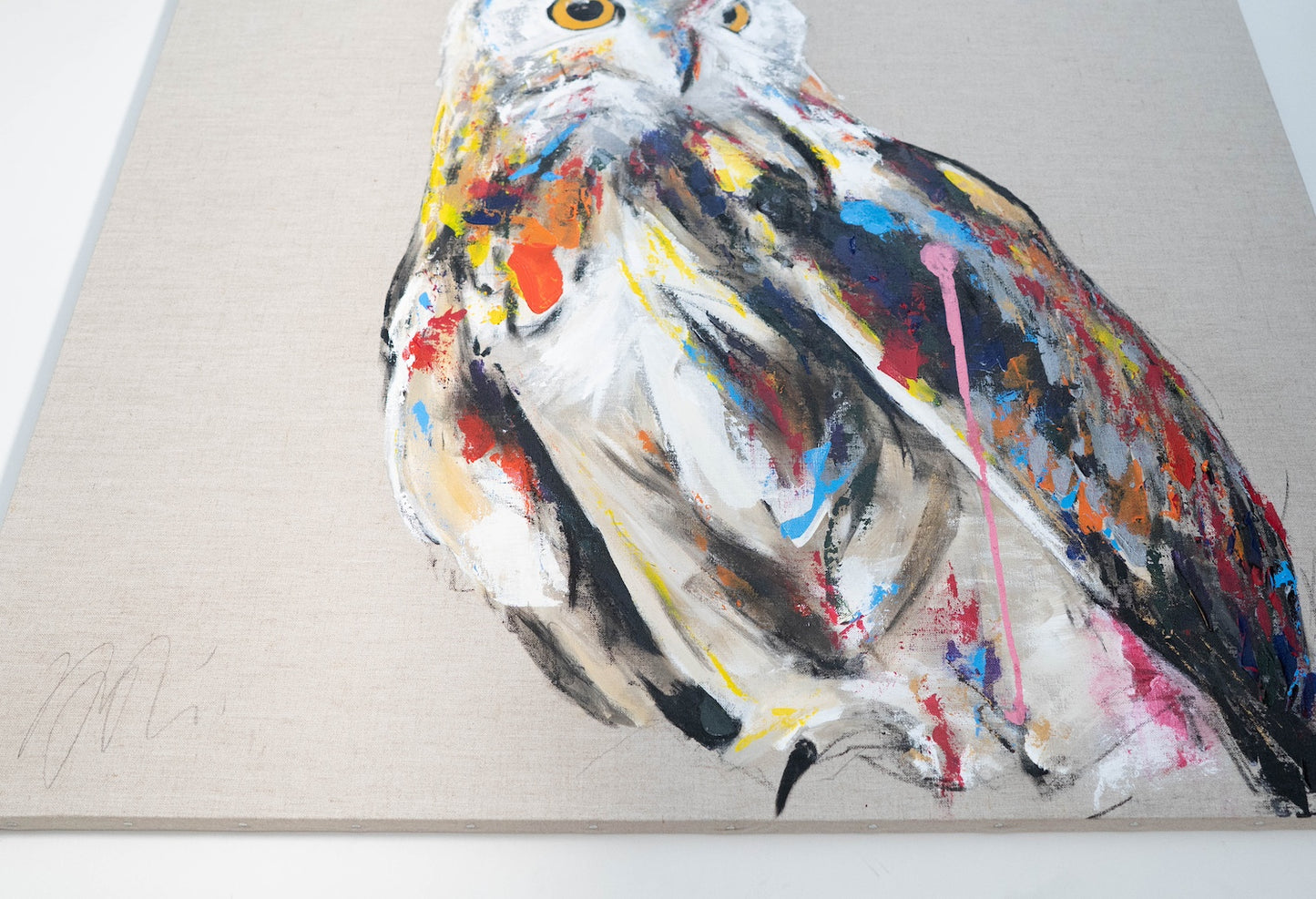 owl contemporary painting