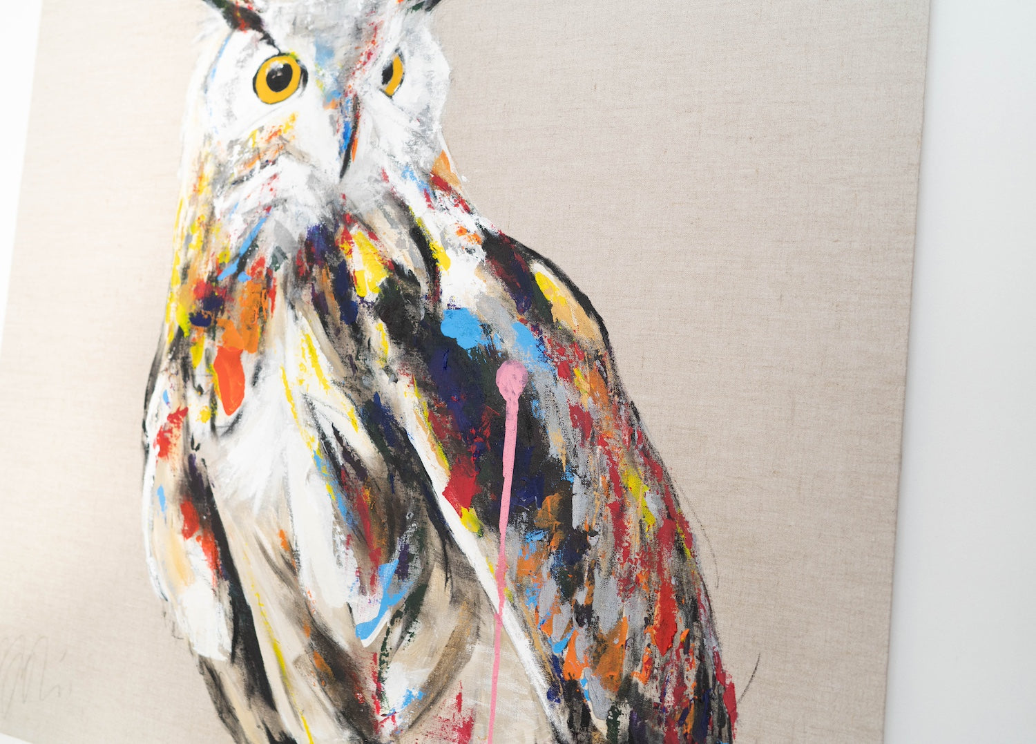 owl contemporary painting