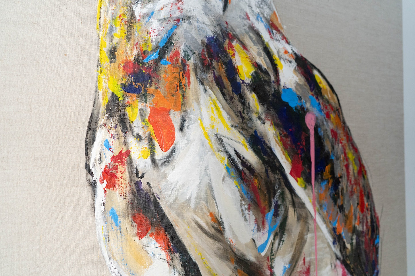 owl contemporary painting