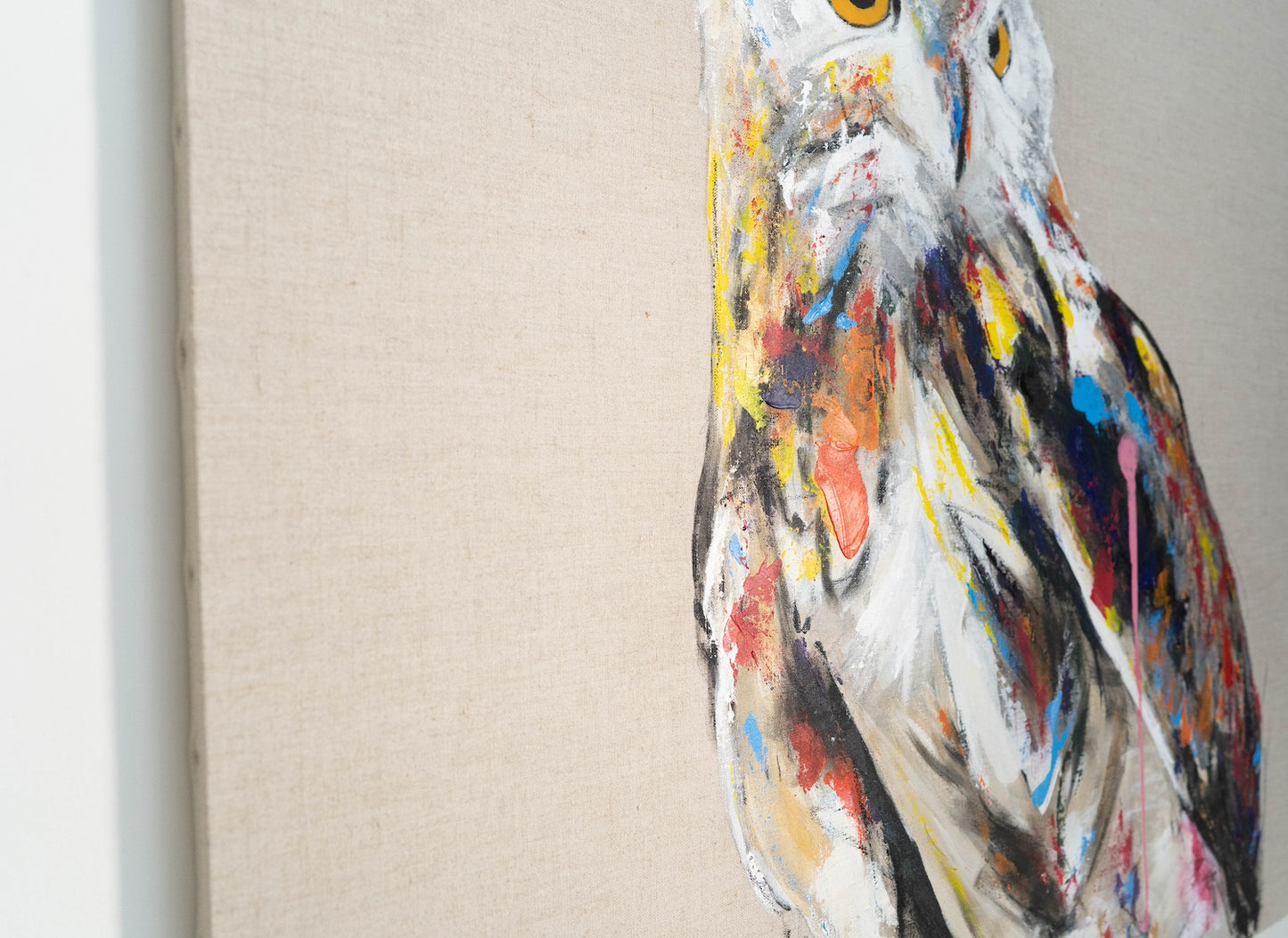 owl contemporary painting