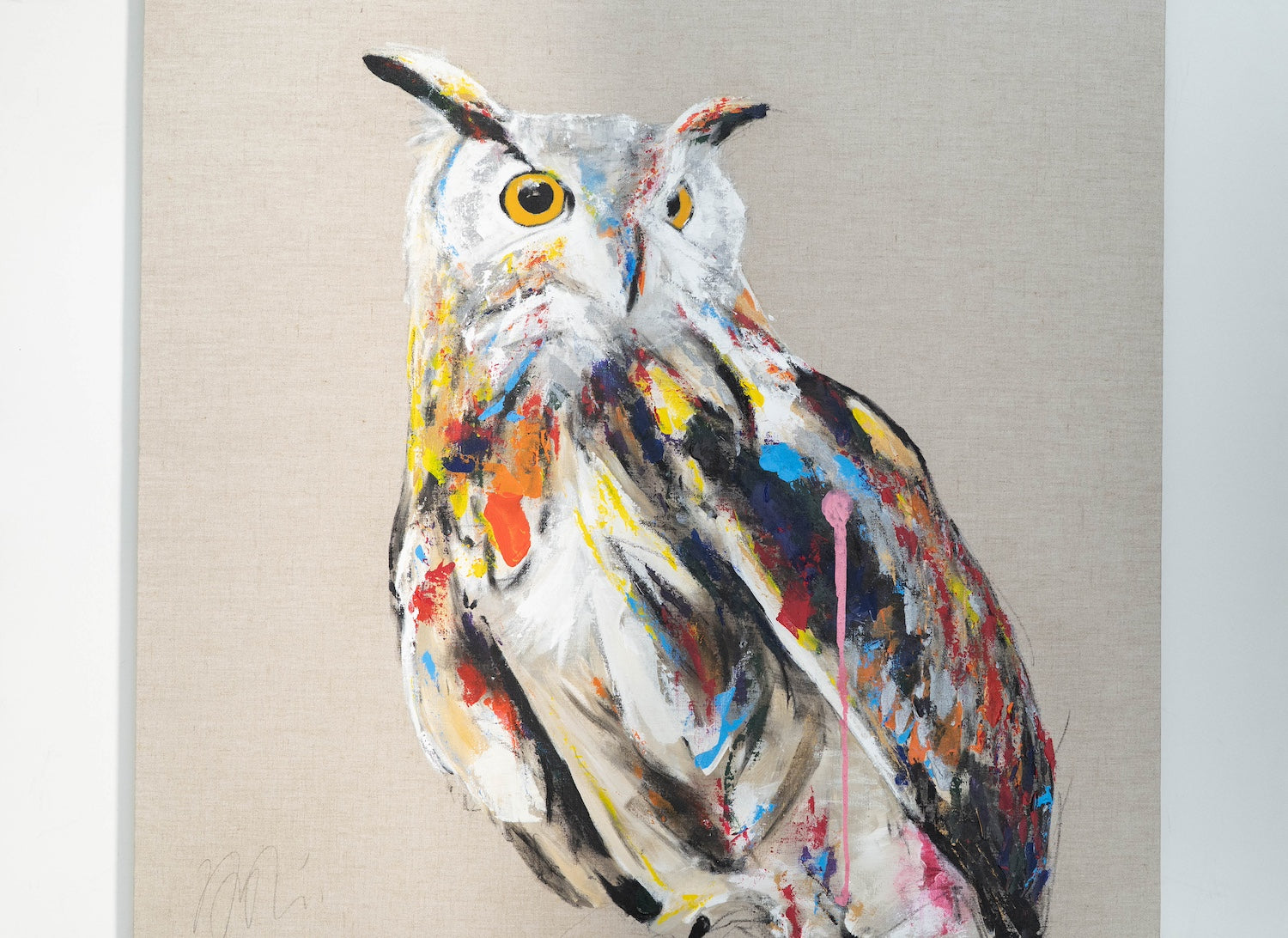 owl contemporary painting