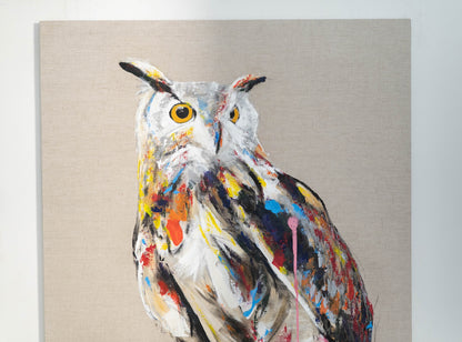 owl contemporary painting