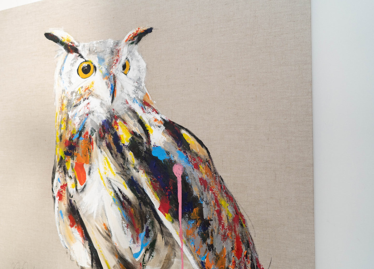 owl contemporary painting