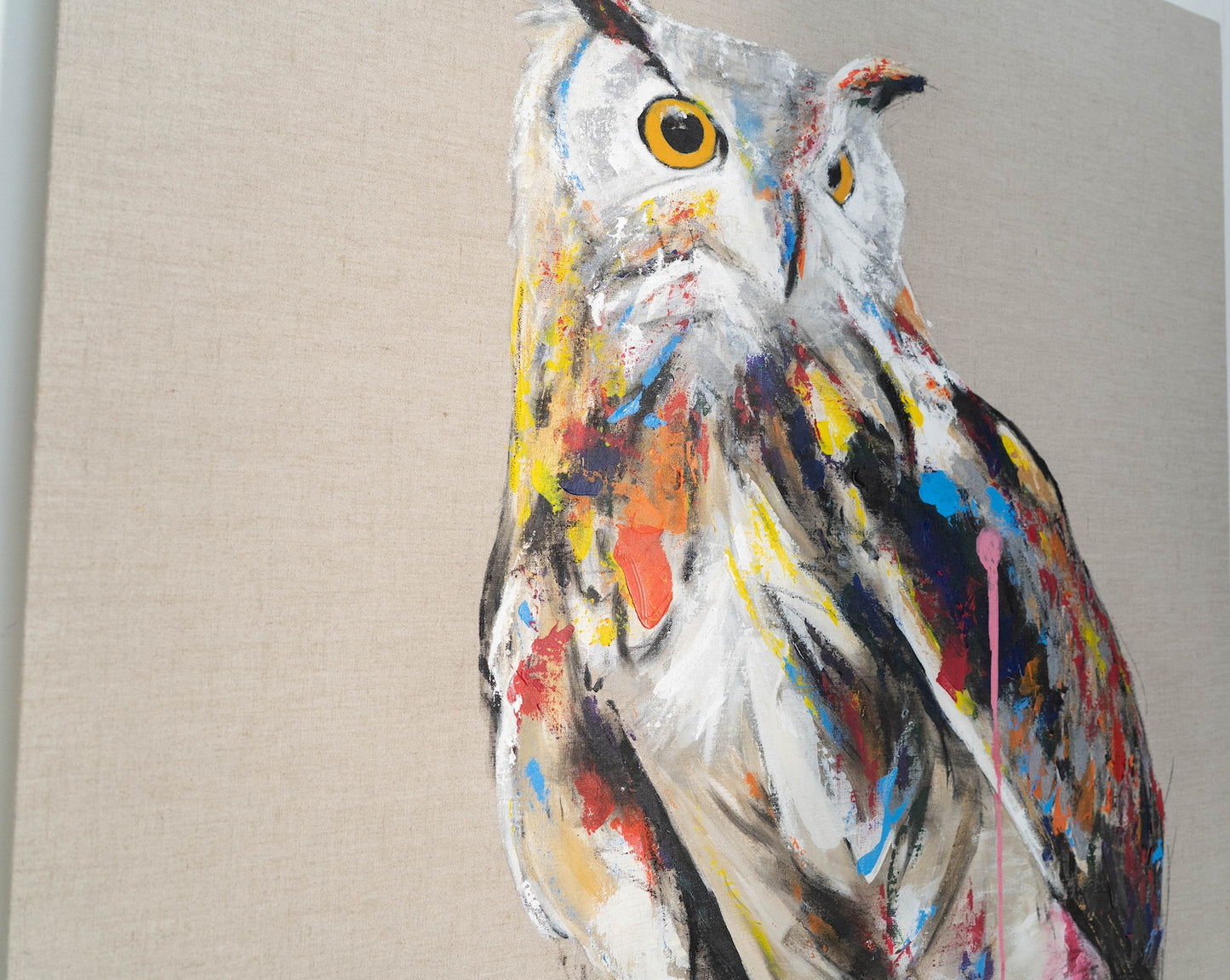 owl contemporary painting