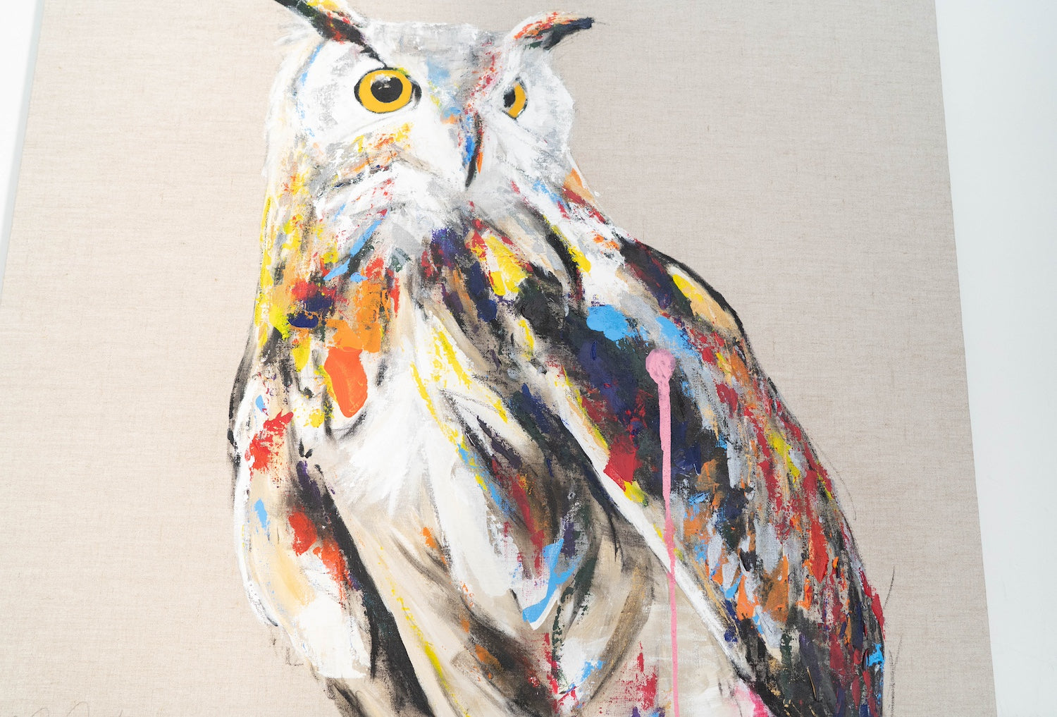 owl contemporary painting