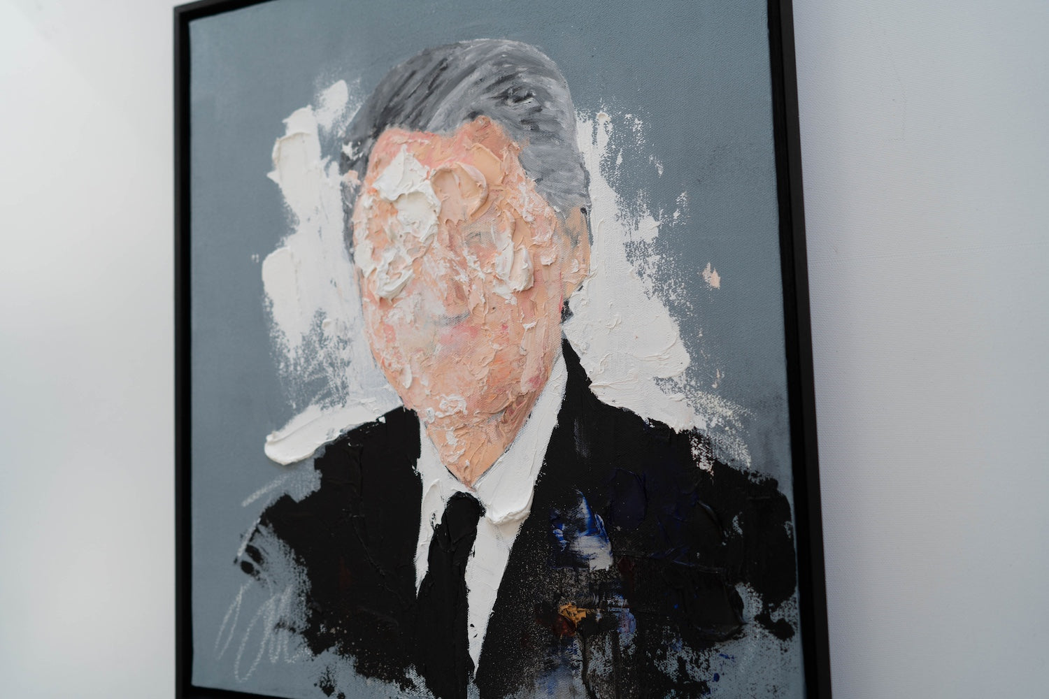 UNTITLED Portrait work (Bill Clinton) contemporary painting