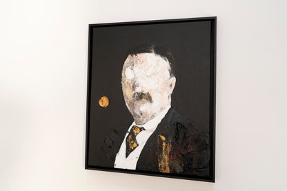 UNTITLED Portrait work (Theodore Roosevelt) contemporary painting
