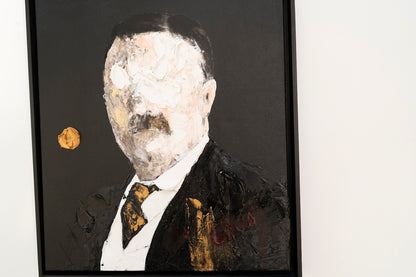 UNTITLED Portrait work (Theodore Roosevelt) contemporary painting