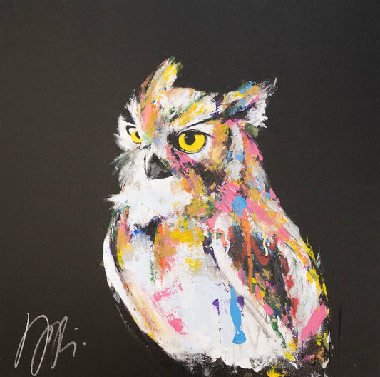 owl contemporary painting