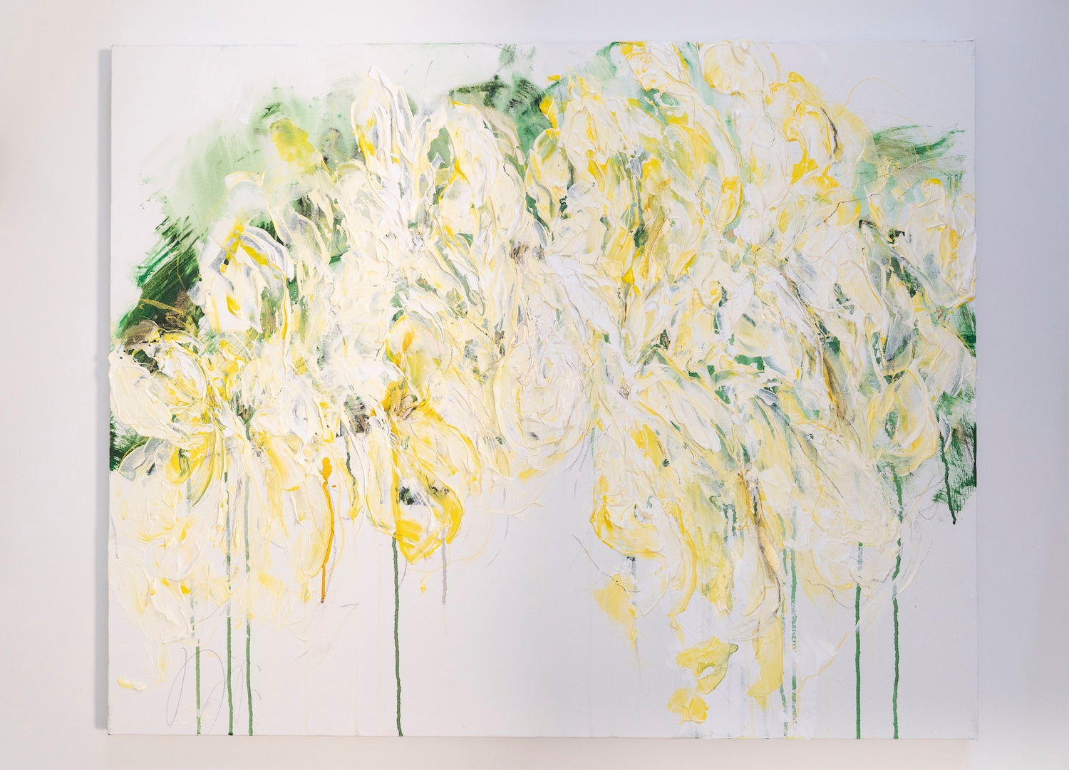 Title of artwork "Flowers" contemporary painting
