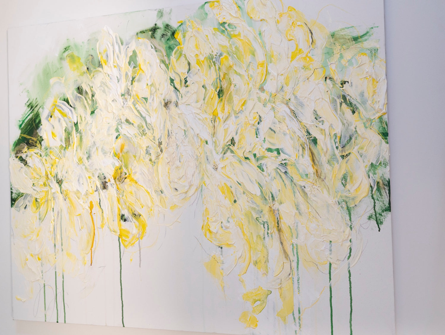 Title of artwork "Flowers" contemporary painting