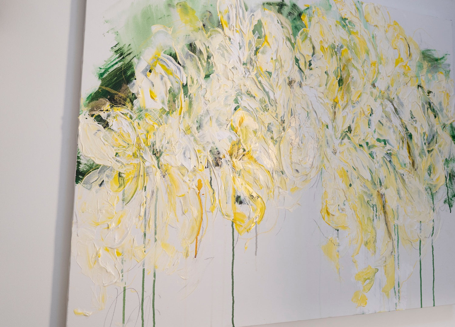 Title of artwork "Flowers" contemporary painting