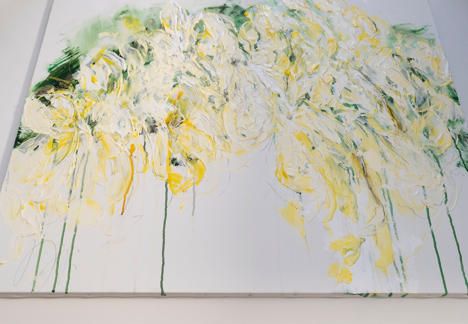 Title of artwork "Flowers" contemporary painting