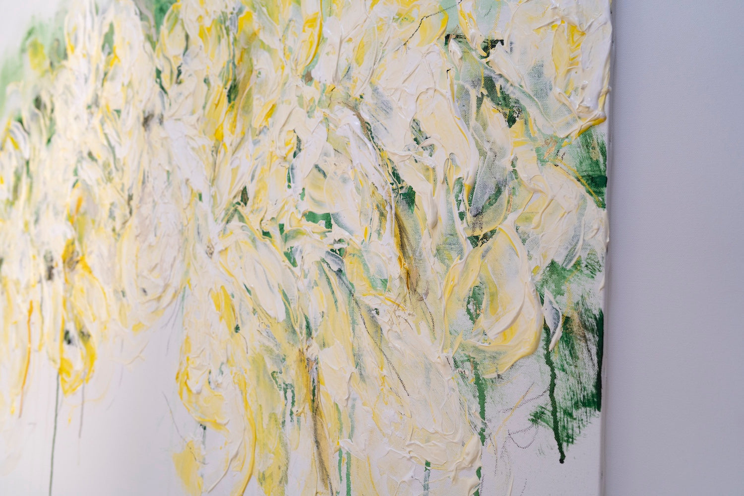 Title of artwork "Flowers" contemporary painting