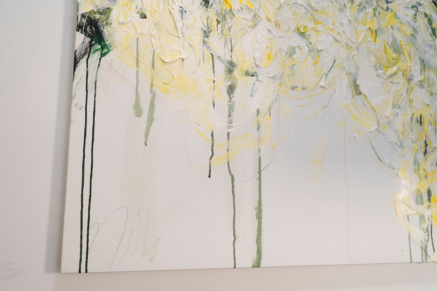 Title of artwork "Flowers" contemporary painting
