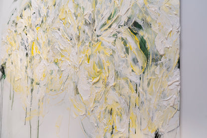 Title of artwork "Flowers" contemporary painting