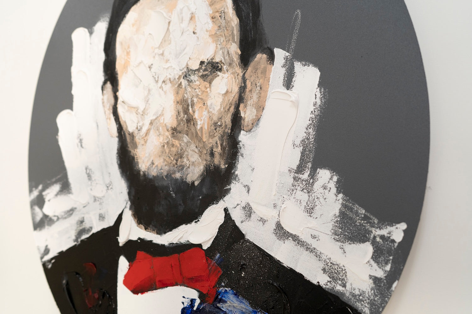 UNTITLED Portrait work (Abraham Lincoln) contemporary painting