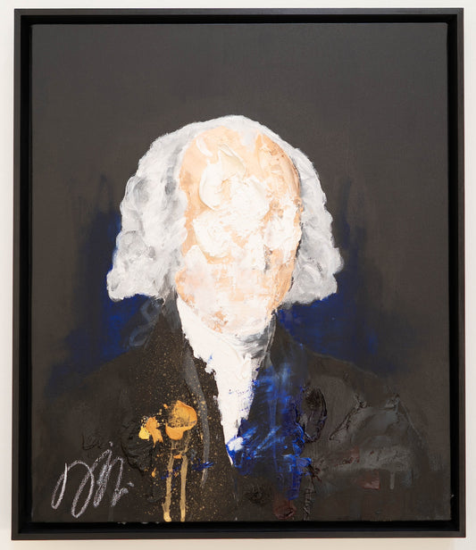 Portrait work UNTITLED (James Madison) contemporary painting