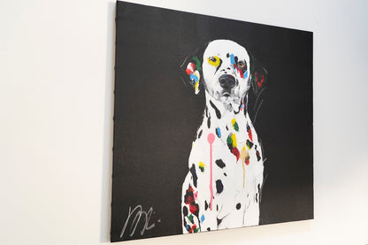 Title of artwork "Dalmatian" contemporary painting