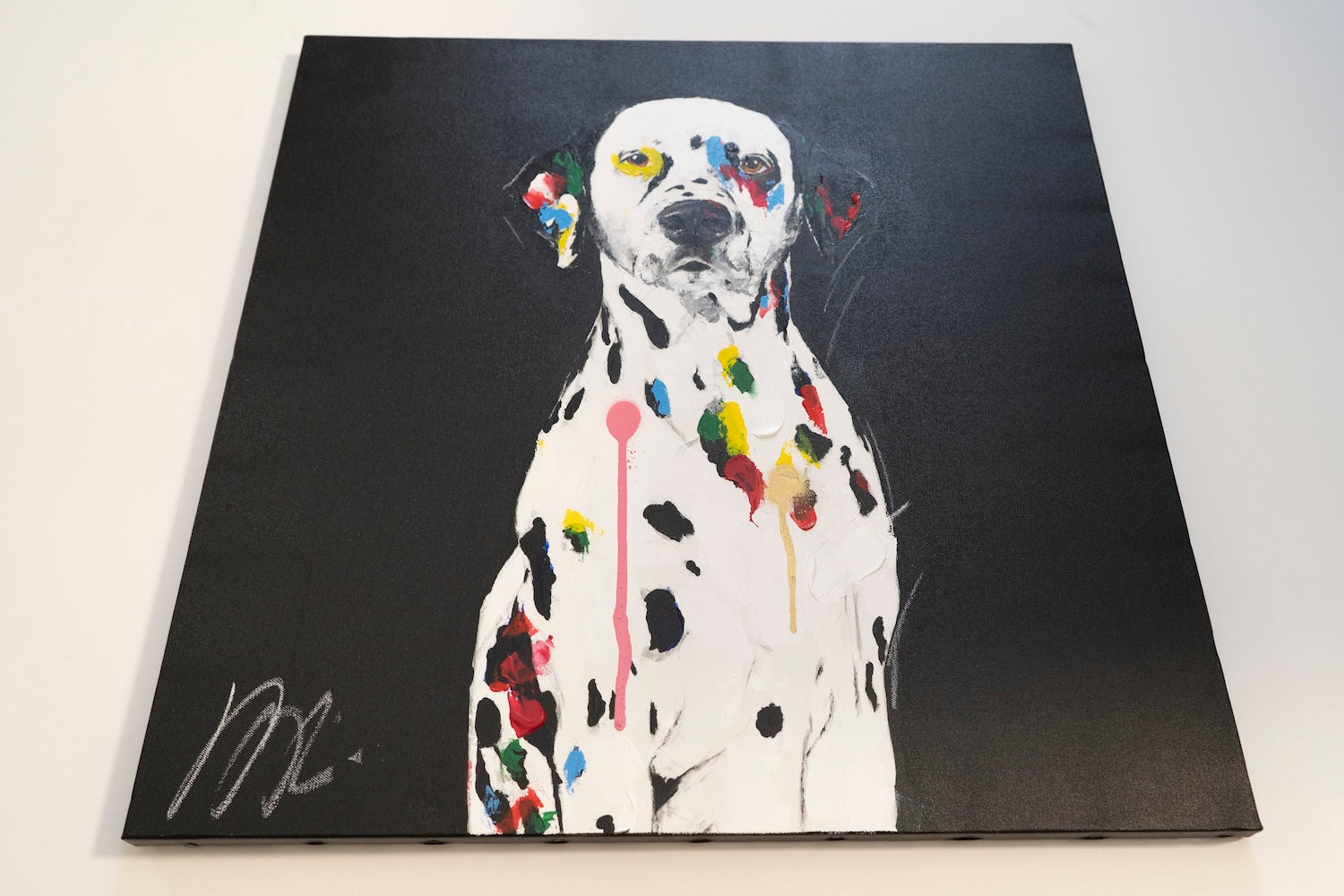 Title of artwork "Dalmatian" contemporary painting