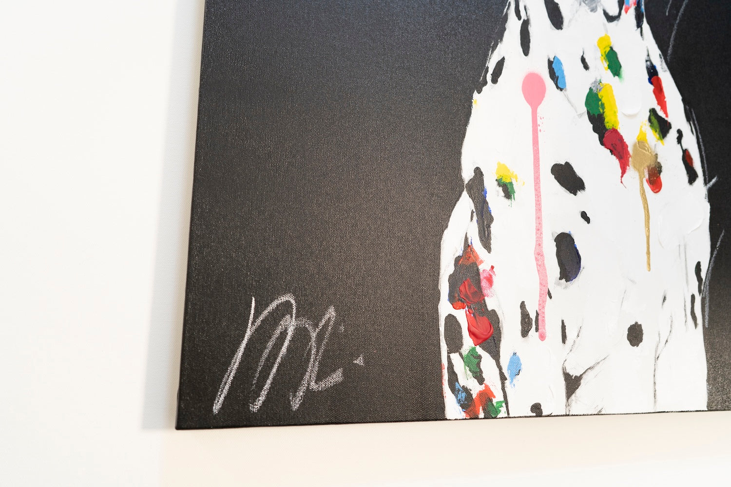 Title of artwork "Dalmatian" contemporary painting