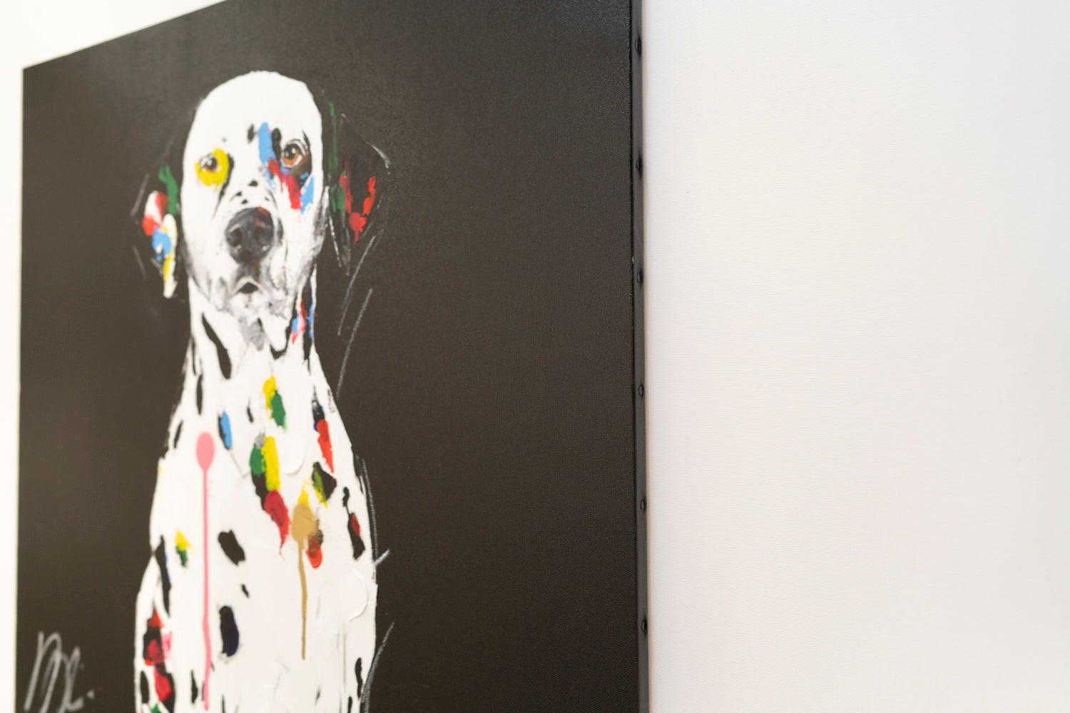 Title of artwork "Dalmatian" contemporary painting