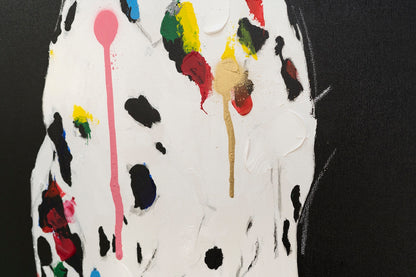 Title of artwork "Dalmatian" contemporary painting