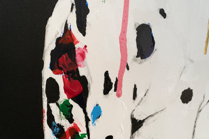 Title of artwork "Dalmatian" contemporary painting