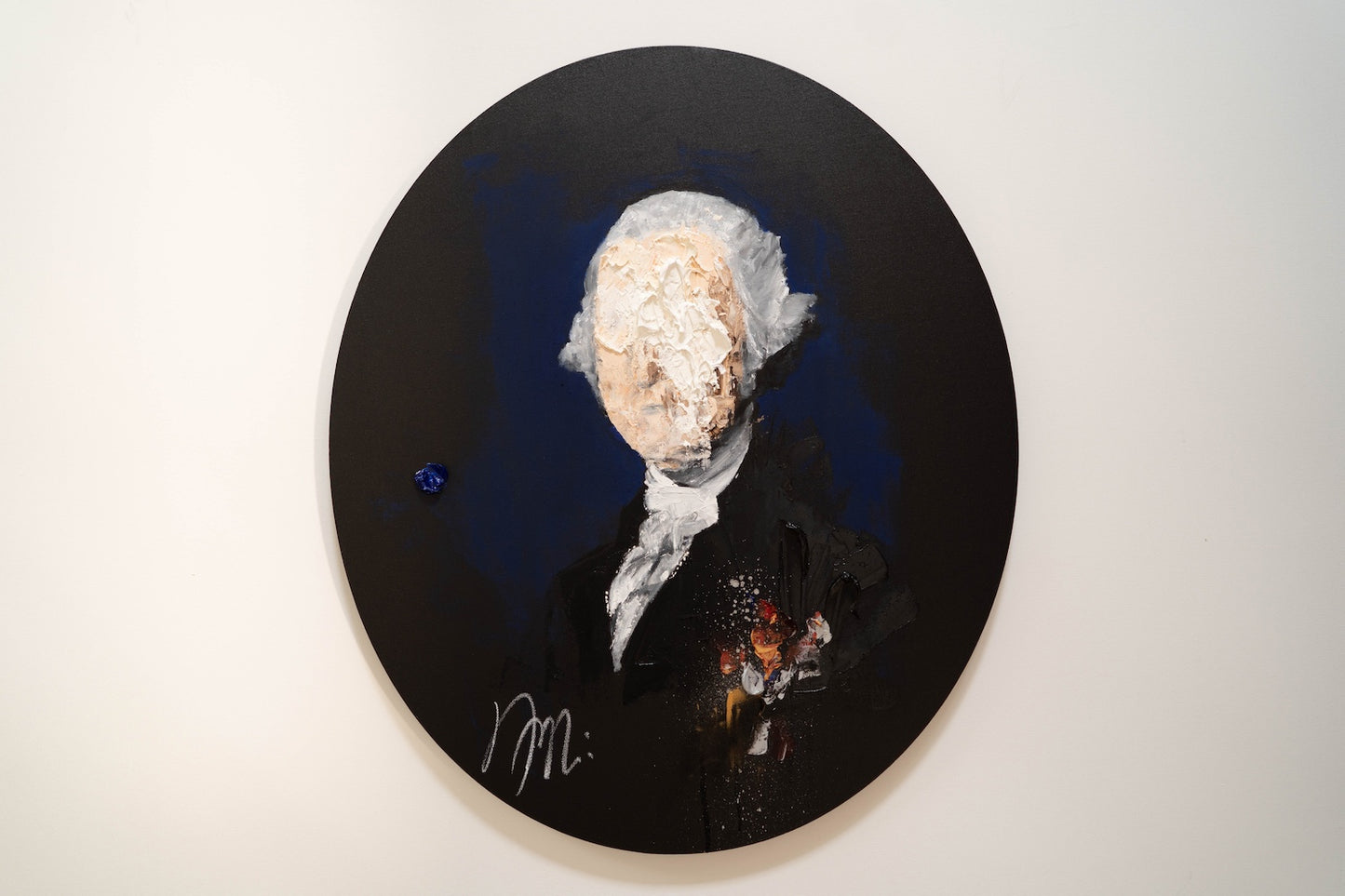 UNTITLED Portrait work (George Washington) contemporary painting