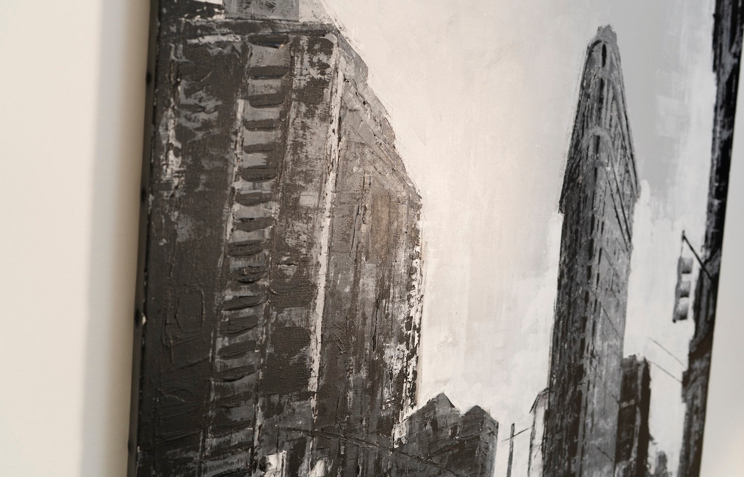 Title of artwork "New York, city scape composition #16" contemporary painting