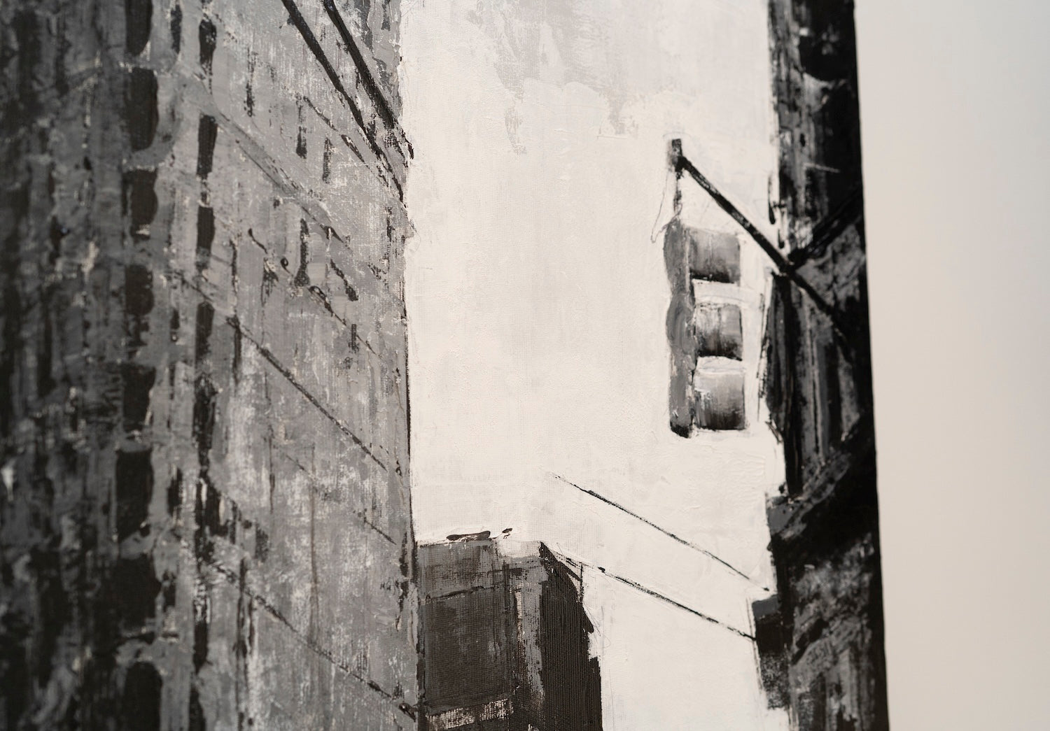 Title of artwork "New York, city scape composition #16" contemporary painting
