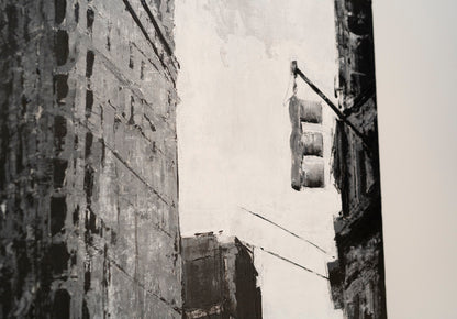 Title of artwork "New York, city scape composition #16" contemporary painting