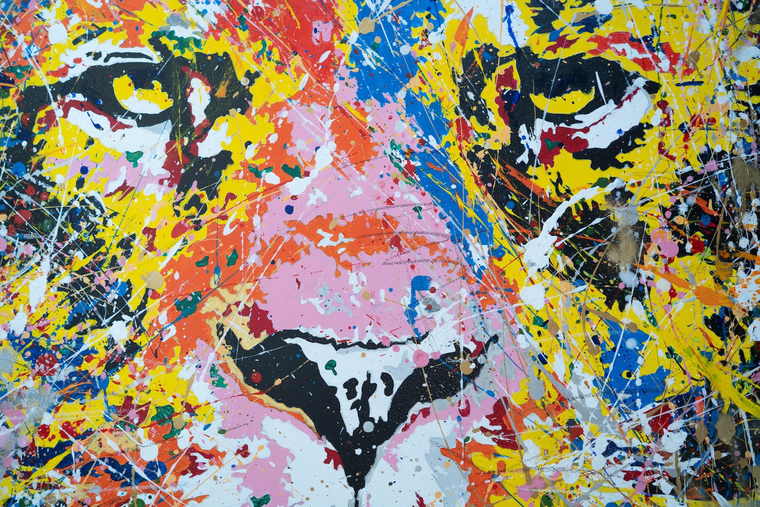 "LION (multi color edition)" painting