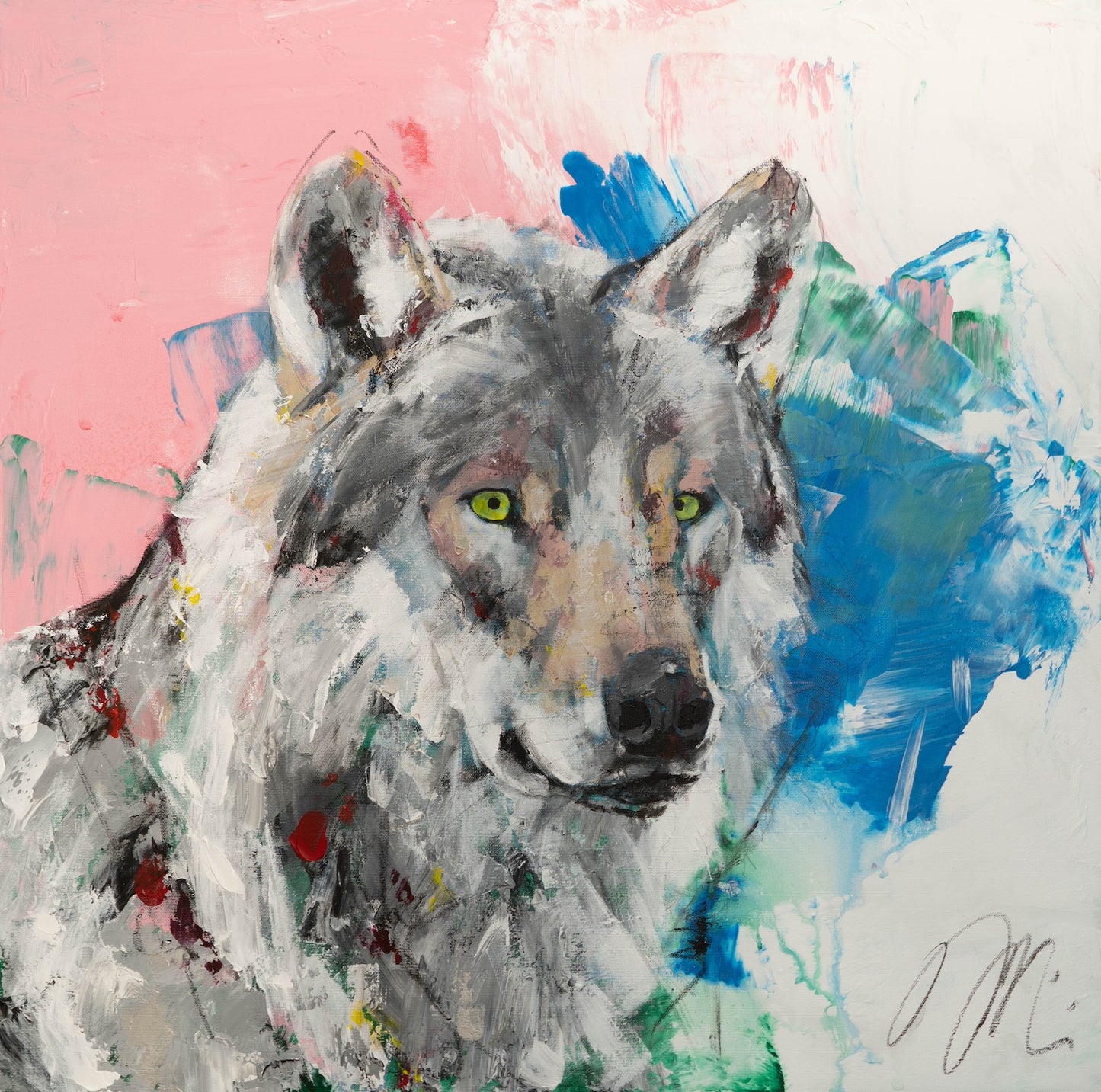 Wolf painting