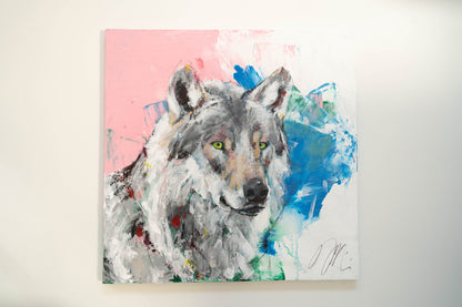 Wolf painting