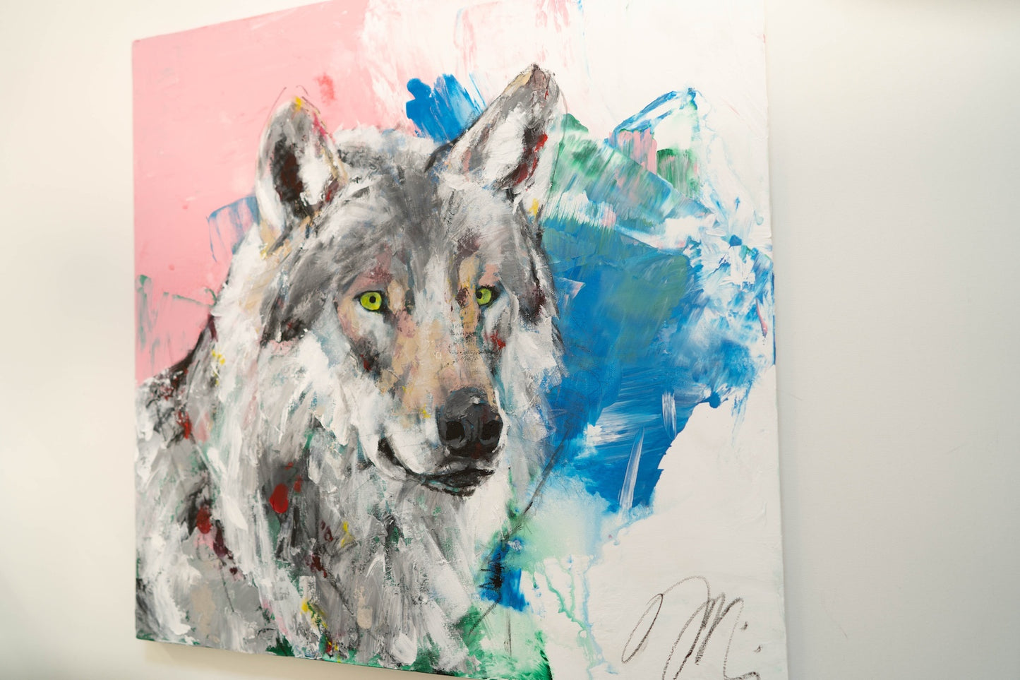 Wolf painting