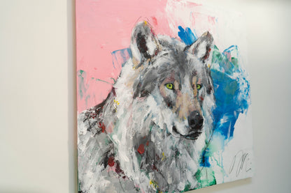 Wolf painting