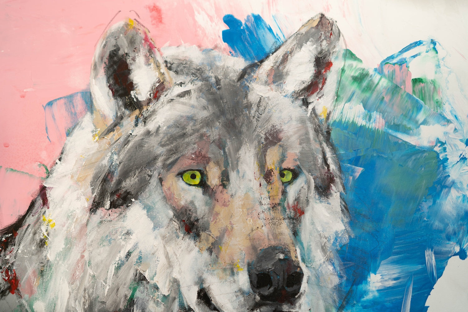 Wolf painting