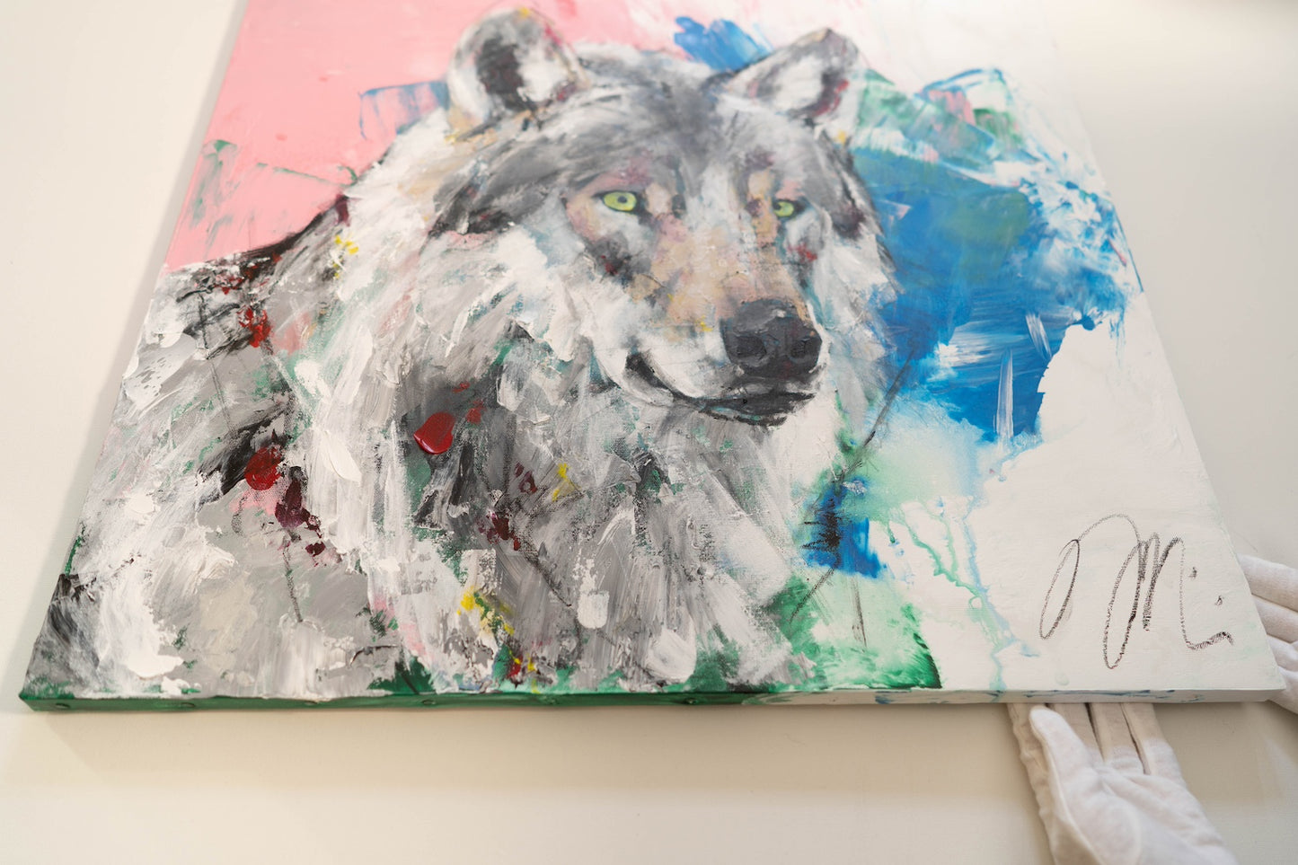 Wolf painting