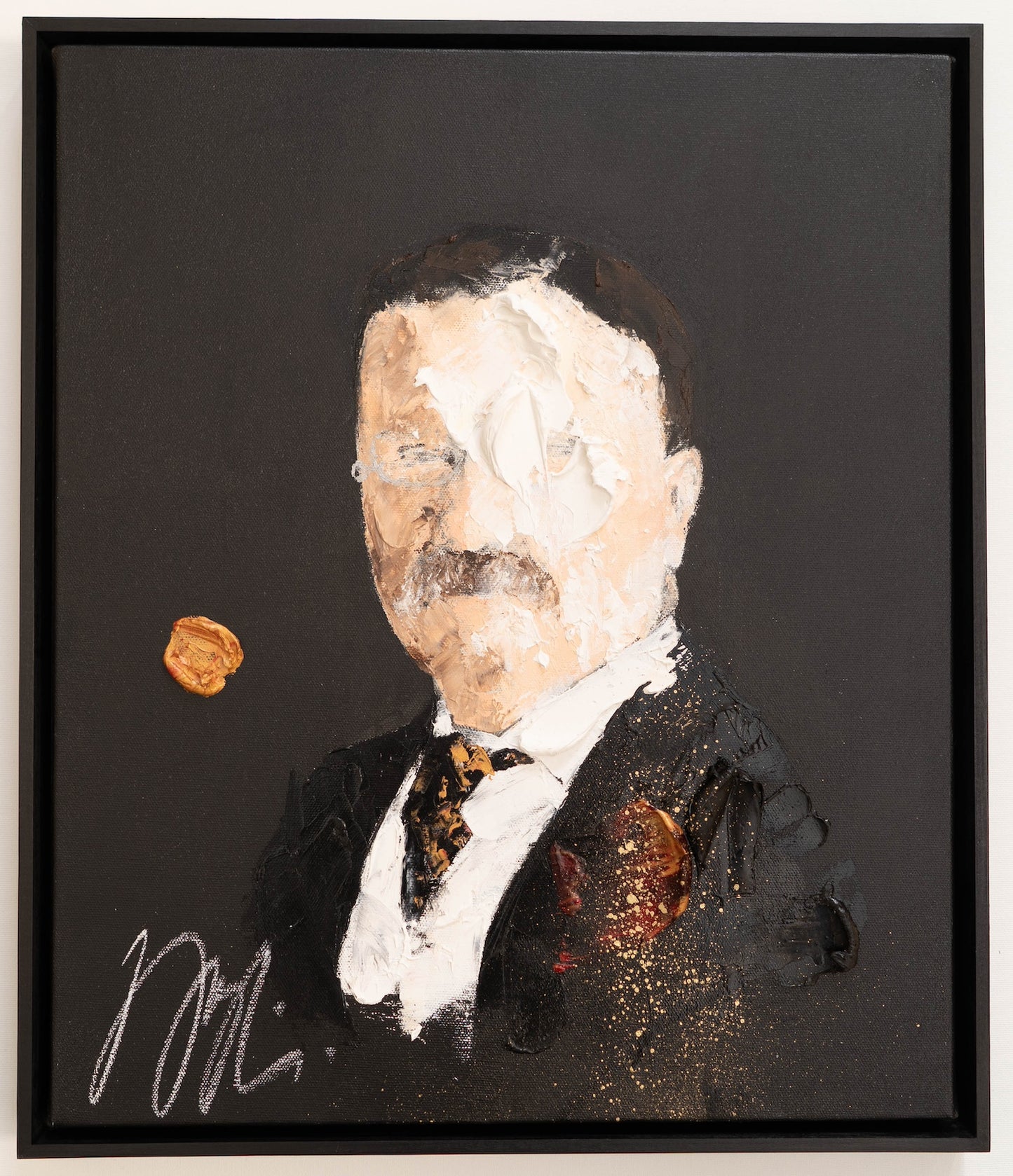 UNTITLED Portrait work (Theodore Roosevelt) contemporary painting