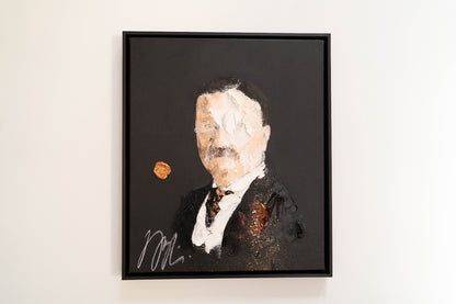 UNTITLED Portrait work (Theodore Roosevelt) contemporary painting