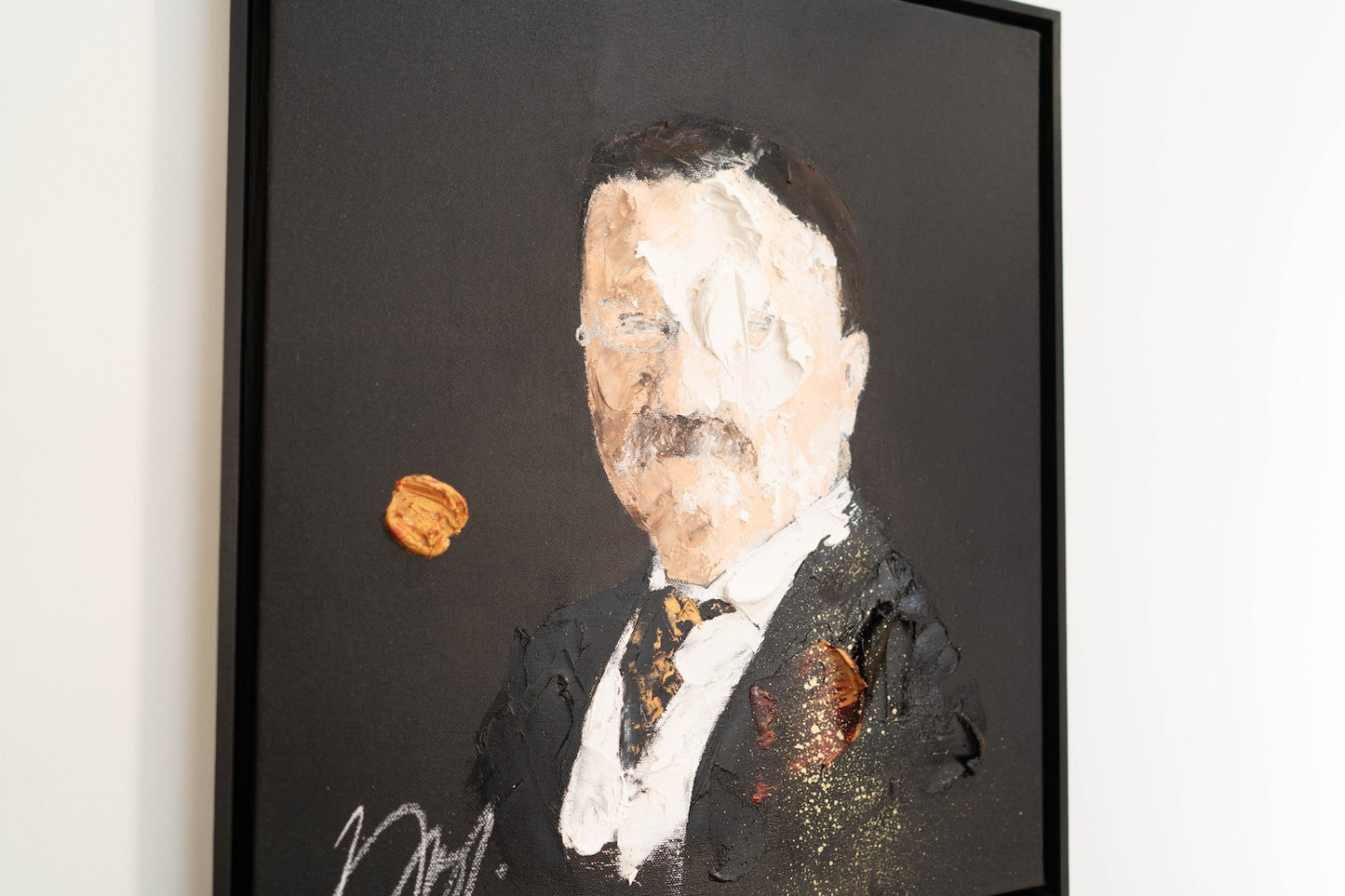 UNTITLED Portrait work (Theodore Roosevelt) contemporary painting