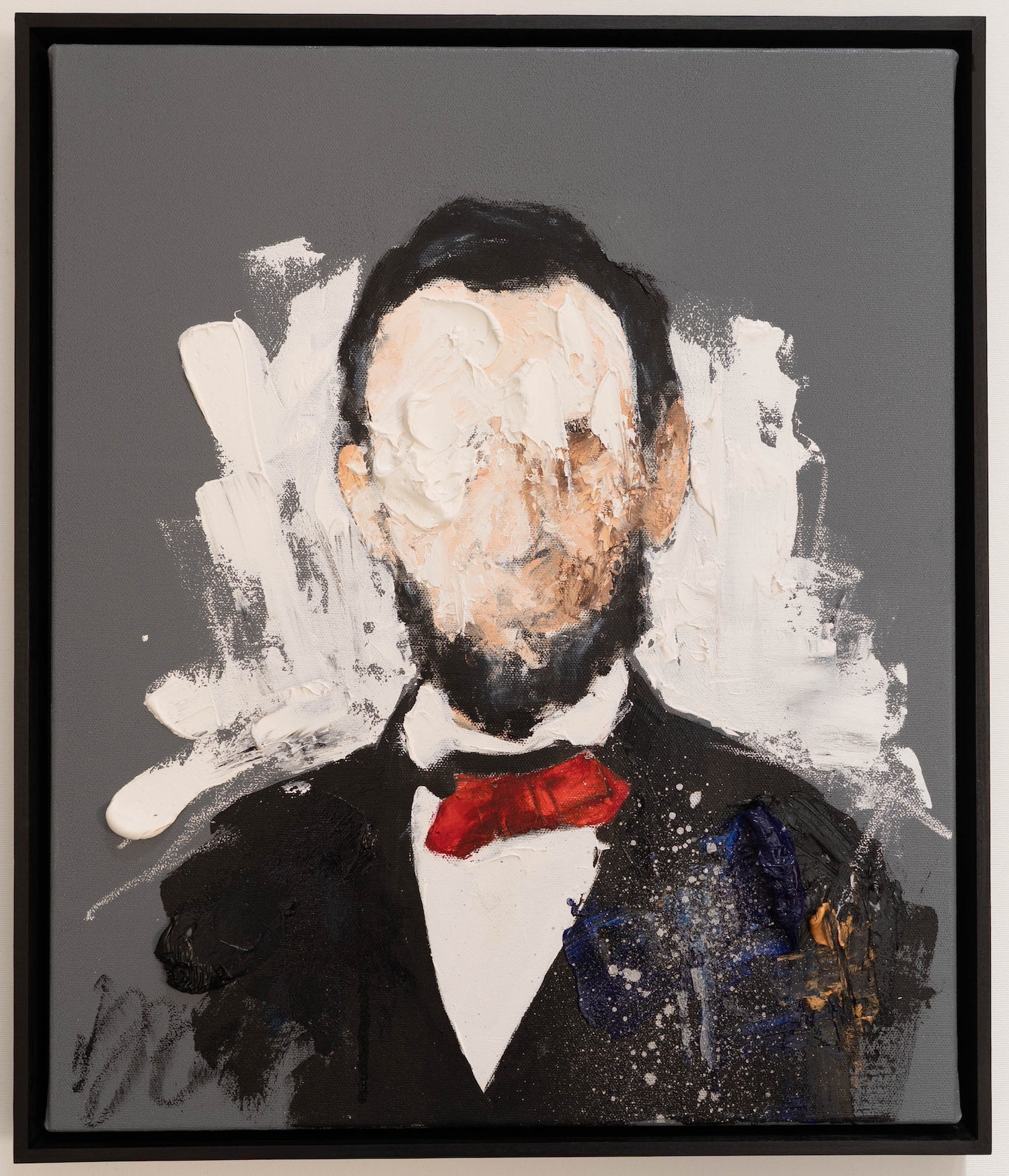 UNTITLED Portrait work (Abraham Lincoln) contemporary painting