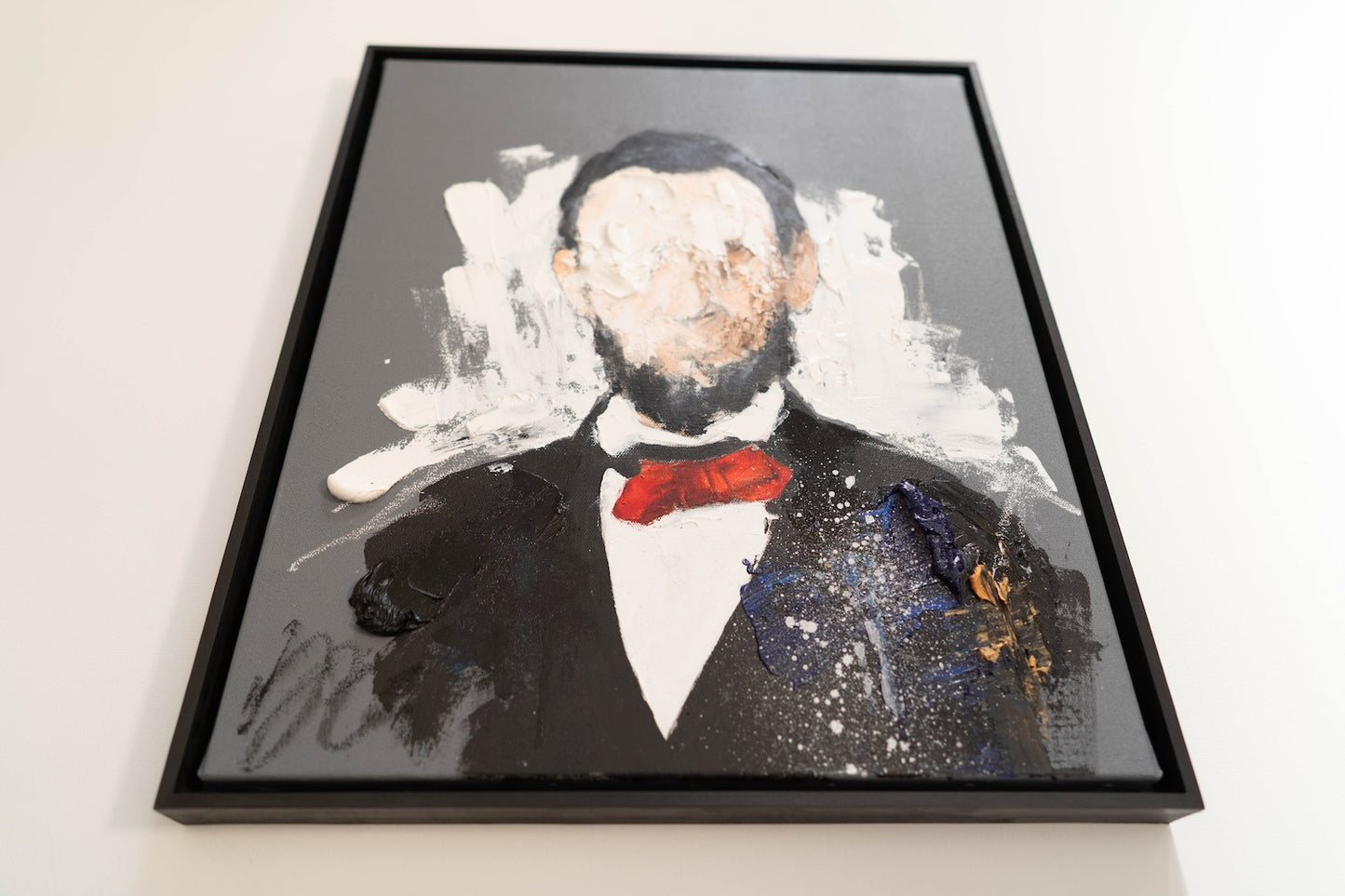 UNTITLED Portrait work (Abraham Lincoln) contemporary painting