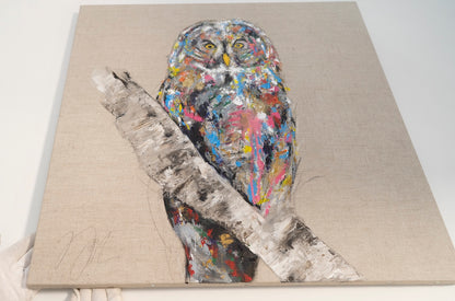 owl contemporary painting art