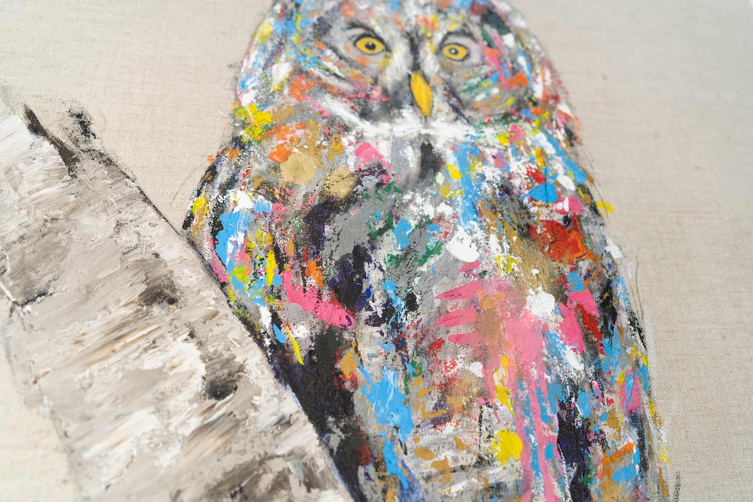 owl contemporary painting art